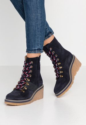 Bottines compensées - dark blue