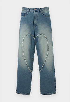 Carne Bollente LOVE UNISEX - Jeans baggy - jet bleached blue