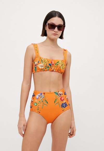 Alemais FLORES HIGH WAISTED BRIEF - Bikiniunderdel - tangerine