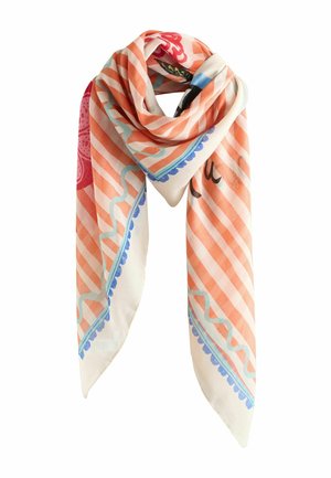 LIGHTWEIGHT SQUARE - Foulard - orange crazy face