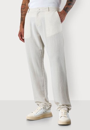 LINEN - Trousers - ecru