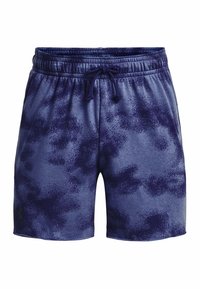 Under Armour UA RIVAL TERRY 6IN - Kurze Sporthose - sonar blue