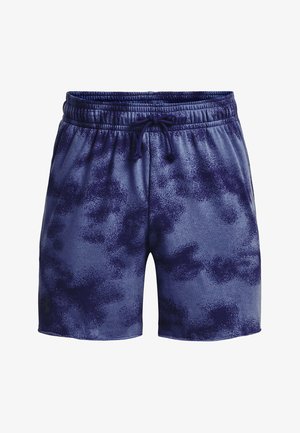 Under Armour UA RIVAL TERRY 6IN - Kurze Sporthose - sonar blue