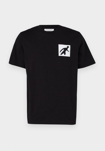 WOOD WOOD BOBBY STONE AGE  - Marškinėliai su spaudiniu - black