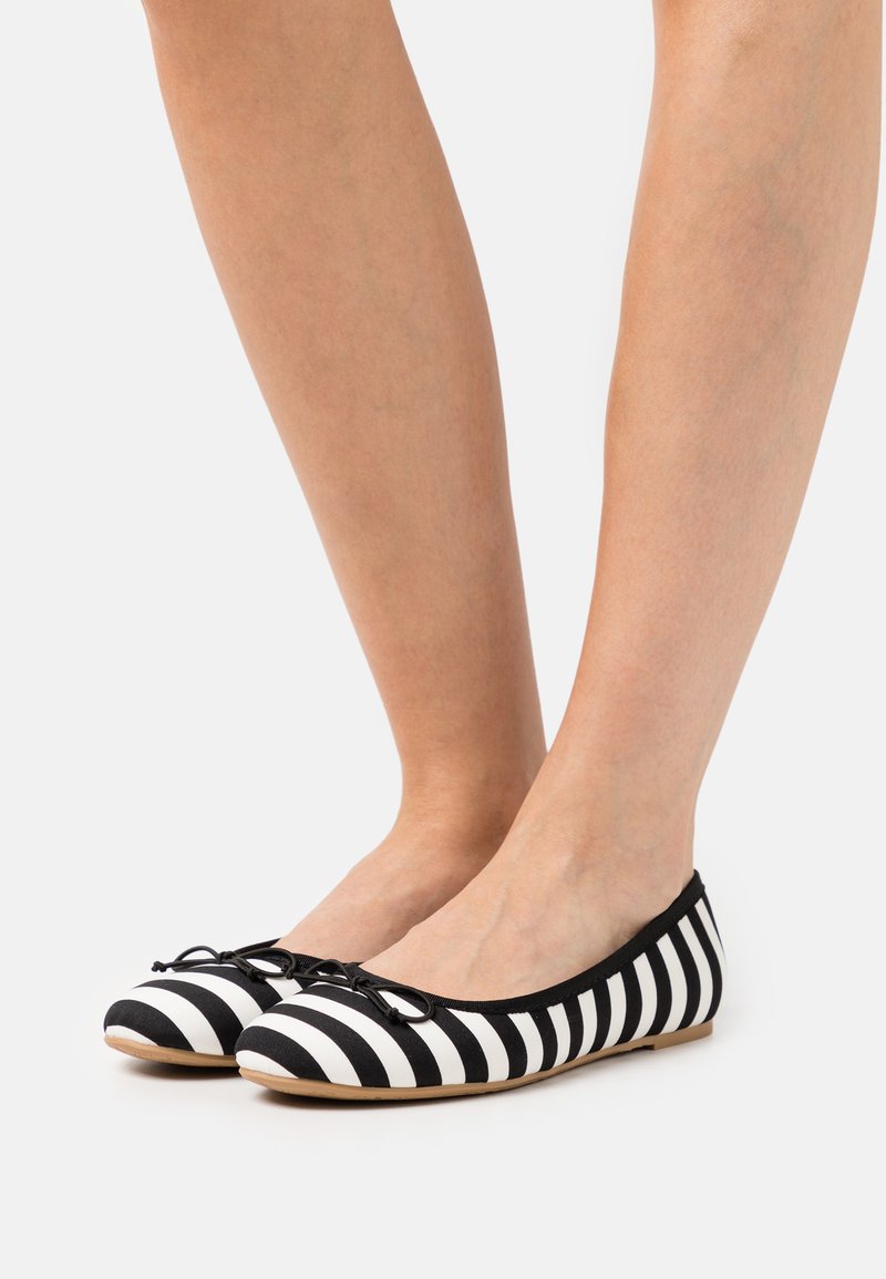 Even&Odd Ballet pumps black/white/black Zalando.co.uk