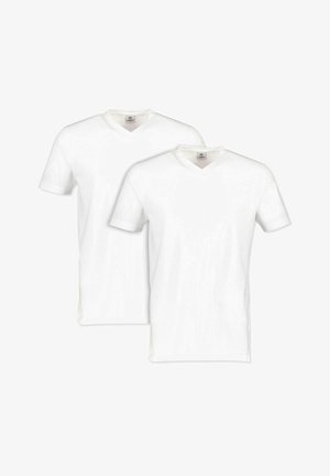 LERROS V-AUSSCHNITT DOPPELPACK , REGULAR FIT - T-shirt basic - white