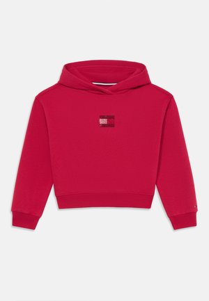 RHINESTONE FLAG HOODIE - Jersey con capucha - ruby rhubarb