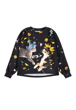 RENIZA - Pikkade varrukatega topp - black