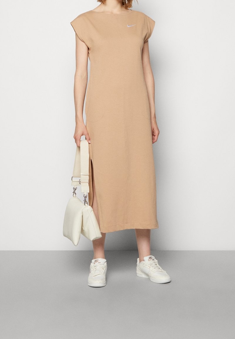 Nike Sportswear Jersey dress - beige - (Pre-owned) - Zalando.ie