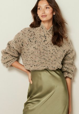 HIGH  - Strickpullover - neutral brown