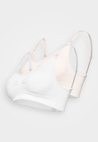 MAMA COMFORT NURSING BRA 2 PACK - T-paitaliivit - latte/white