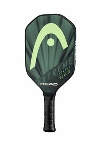 Pickleball-Schläger mit schwarzem Griff und grünem Schlägerblatt, das das "HEAD"-Logo und den Text "Extreme Tour Lite" zeigt.