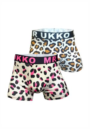 2-PACK LEOPARD - Trunks - turquoise and pink