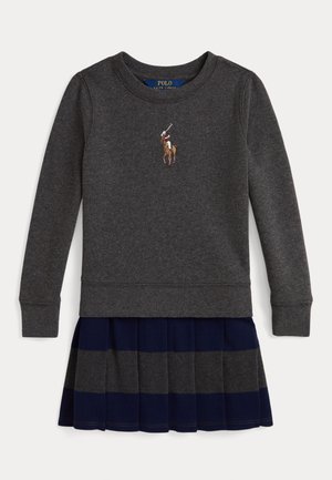 BIG PONY FLEECE SWEATSHIRT DRESS - Rochie tricotată - windsor heather