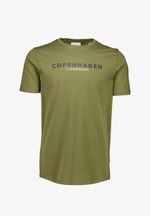 Lindbergh T-Shirt print - dk olive