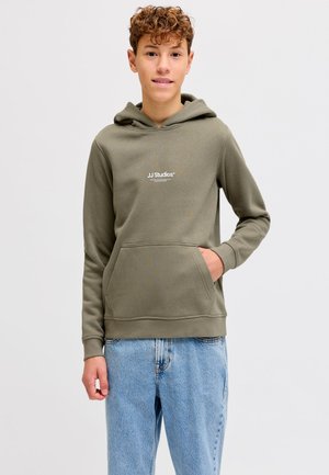 Jack & Jones Junior JJESOHO - Φούτερ με κουκούλα - vetiver