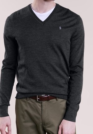 Strickpullover - mottled grey