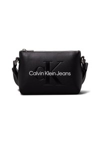Calvin Klein Jeans SCULPTED CAMERA POUCH MONO - Cross body bag - fashion black