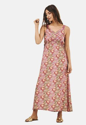 Vestido largo - fucsia neón