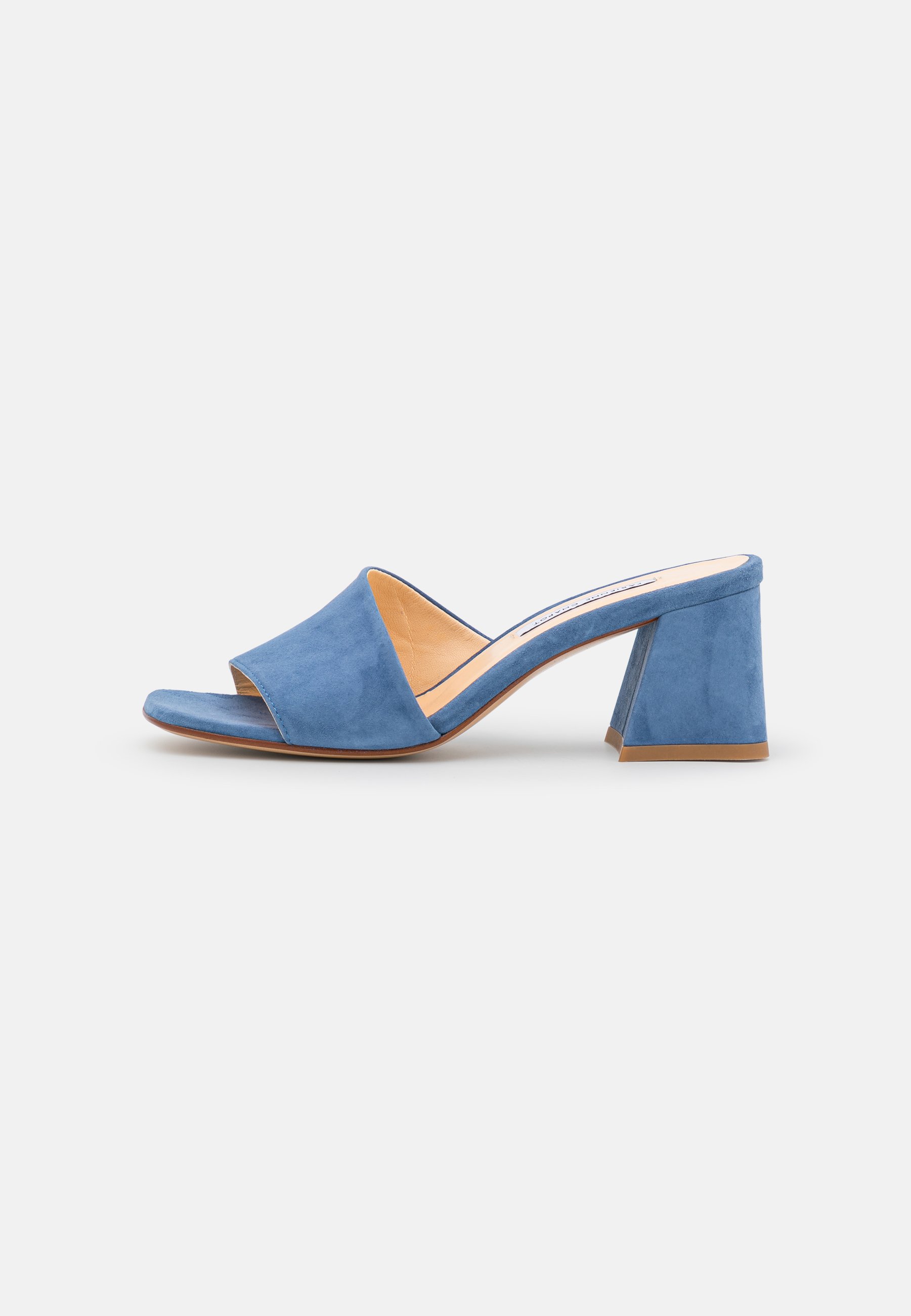 Fabienne Chapot TED MULES - Muiltjes met hak - ocean blue/lichtblauw -  Zalando.nl