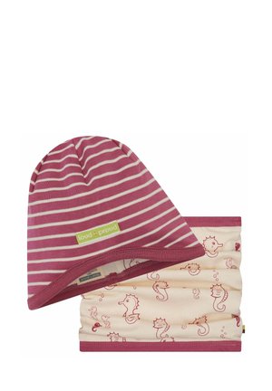 loud + proud, SET WENDEMÜTZE + SCHLAUCHSCHAL UNISEX - Snood - rouge