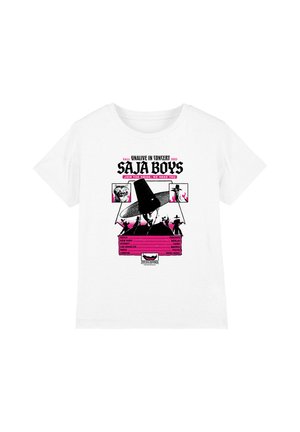 NETFLIX, KPOP DEMON HUNTERS SAJA BOYS UNALIVE POSTER UNISEX - T-Shirt print - white