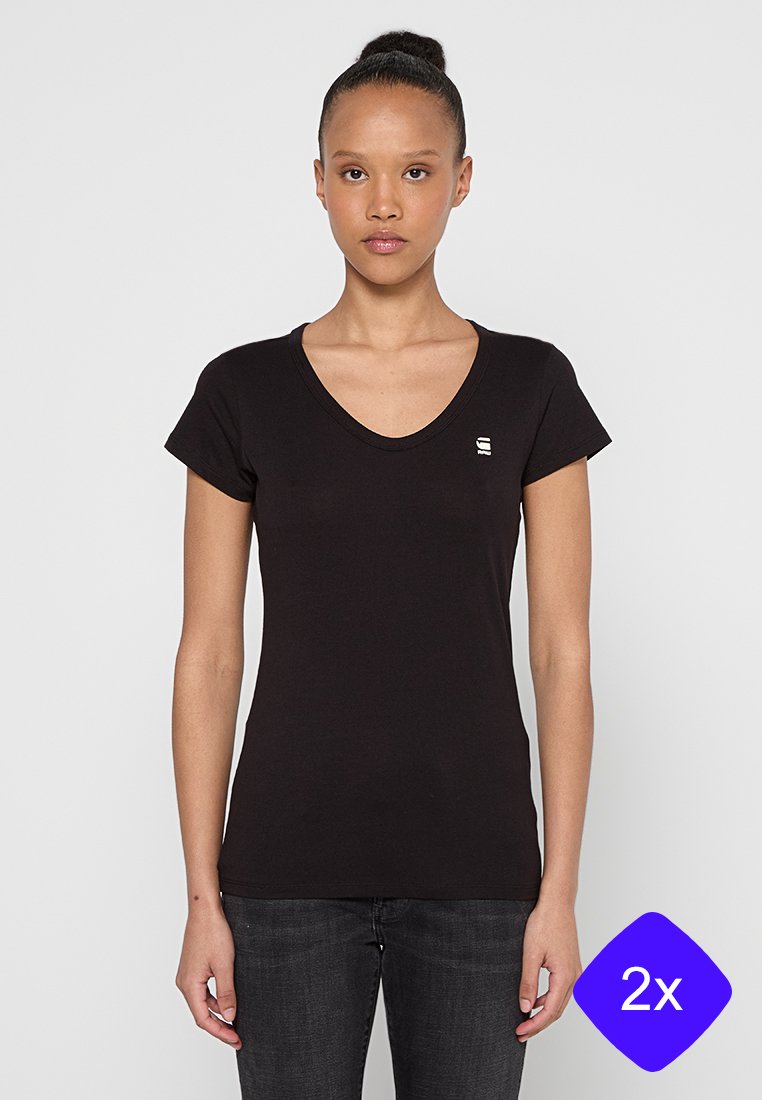G-Star T-shirt basic zwart G-Star T-shirt basic zwart