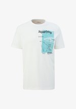 s.Oliver Maglietta in Cotone con Logo Stampato, Bianco, 3XL s.Oliver Maglietta in Cotone con Logo Stampato, Bianco, 3XL