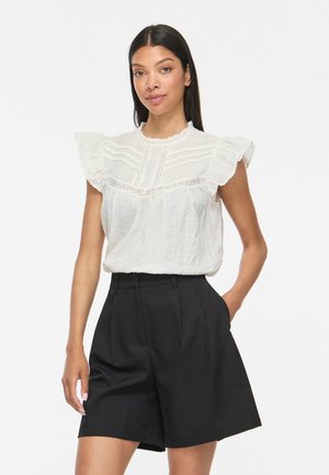 VILA, TOP VIYVA RUNDHALS - Blusa - snow white