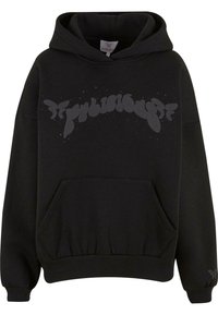 RHINESTONES PUFF - Mikina s kapucí - black