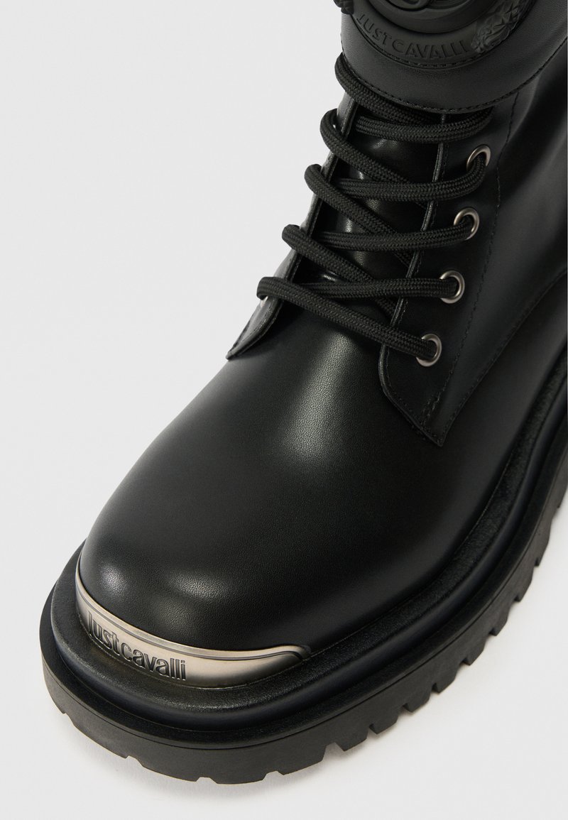 Just cavalli men leather round toe combat boots Shop Leather Combat Boots on Sale at BeyondStyle – Get 84  main image 4