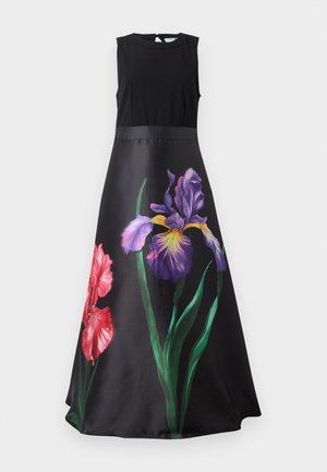 VILA, VICLARA ANKLE MIX PRINTED DRESS - Vestido de fiesta - black