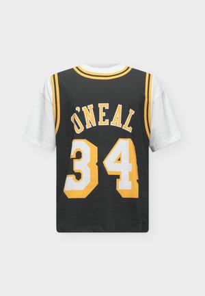 Mitchell & Ness, JERSEY TEE LOS ANGELES LAKERS - SHAQUILLE O'NEAL - Article de supporter d'équipe de club - black