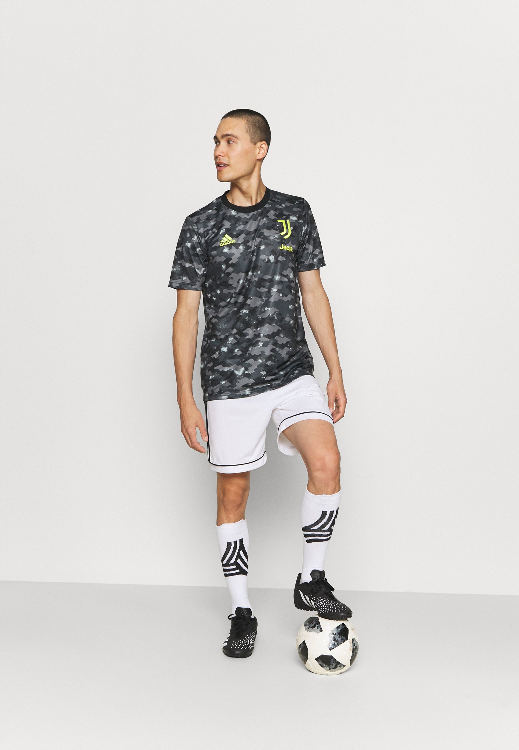 adidas Performance JUVENTUS TURIN - Club wear - grey four/carbon/black/grey  - Zalando.co.uk