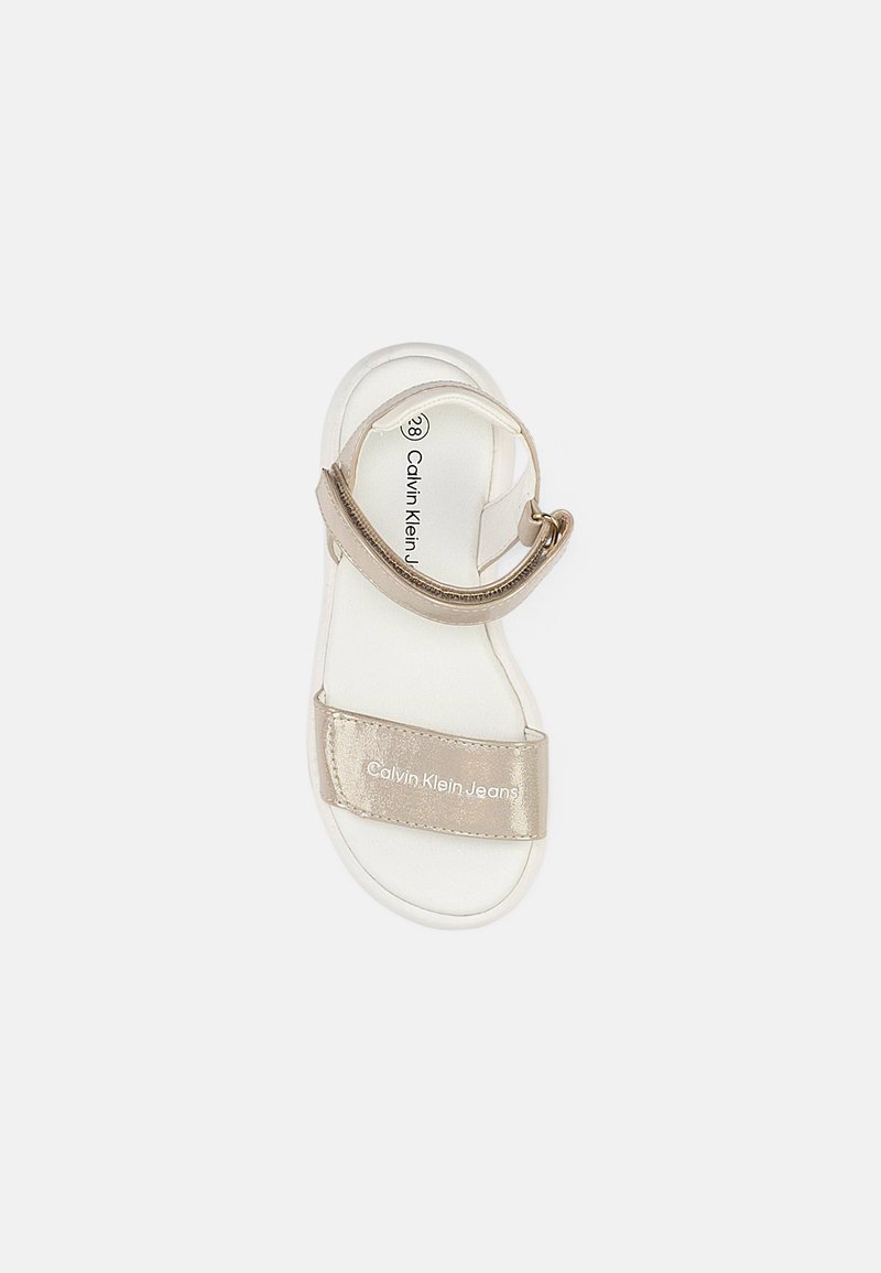 Kinder Riemchensandalen | Calvin Klein Jeans Riemensandalette beige/goldfarben - XS30825 Kinder Riemchensandalen | Calvin Klein Jeans Riemensandalette beige/goldfarben - XS30825