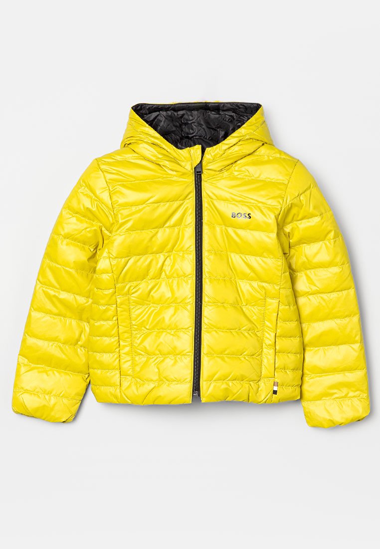 BOSS Kidswear Gewatteerde jas geel BOSS Kidswear Gewatteerde jas geel