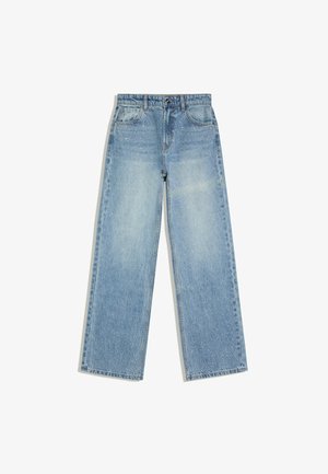 Bershka, Džínsy s rovným strihom - light blue
