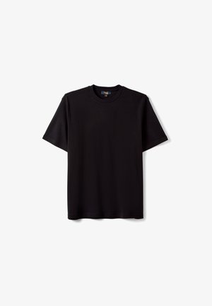 OVS, REGULAR FIT SHORT SLEEVE T SHIRT - T-Shirt basic - black