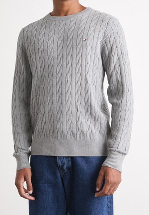Strickpullover - mottled grey