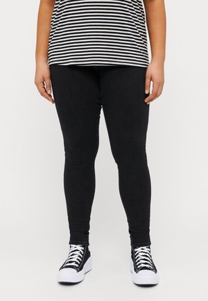 CARPOWER MID UP - Jeans Skinny Fit - black denim