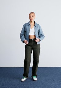 Carhartt WIP MODULE SCRIPT JACKET - Nyári dzseki - dove grey/black rigid