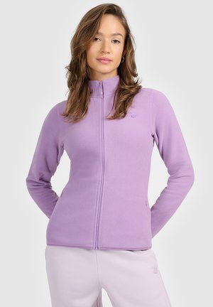 4F, 4F POLAR ZE STÓJKĄ SLIM DAMSKI - Fleece jacket - light violet