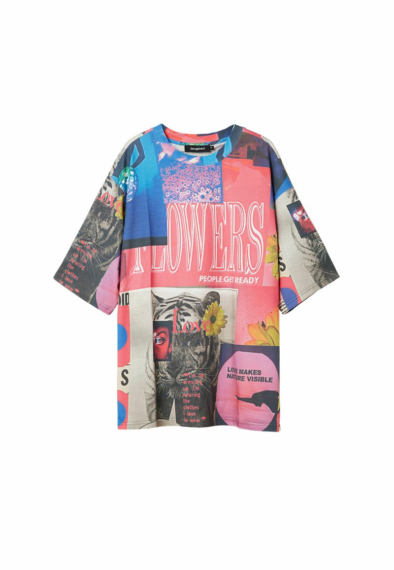 Desigual T-shirt print meerkleurig