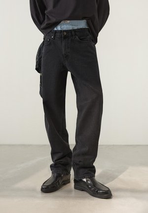 Straight leg jeans - black