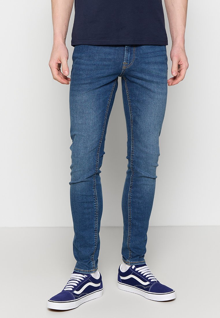 jack & jones Slim fit jeans blauw denim/bluedenim