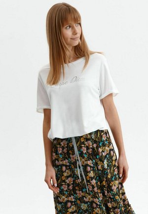 Top Secret Print T-shirt - biały