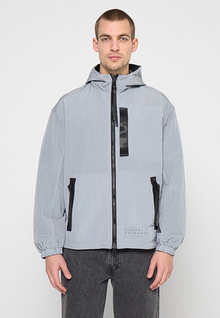 Armani Exchange Lichte jas lichtgrijs Armani Exchange Lichte jas lichtgrijs
