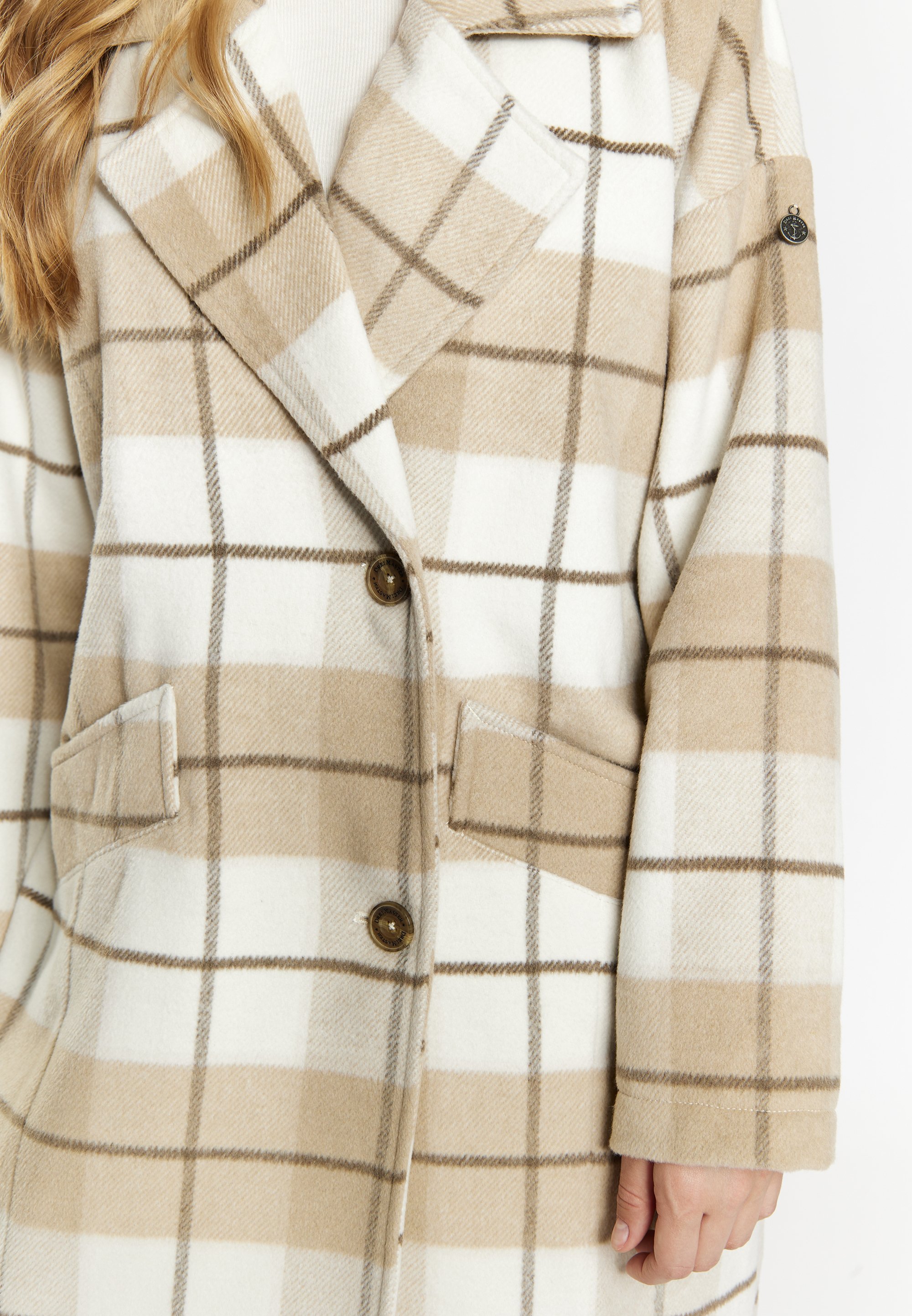 epa 】parisien coat beige/check M Checked coat | Women's coats