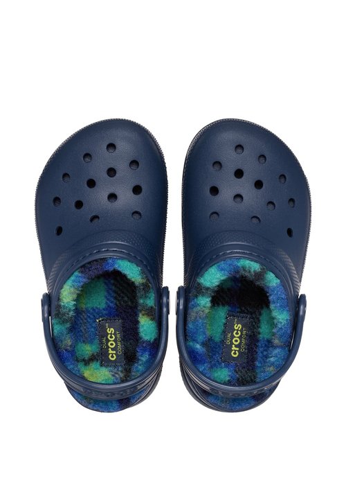 Crocs Zuecos unisex Classic Lined Clog Azul marino — foto 3
