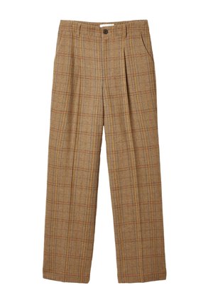 WIDE LEG - Hlače - brown check
